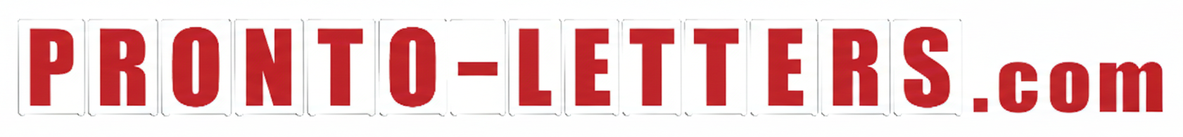 Pronto Letters by Gemini — Durable Changeable Letters for Signs